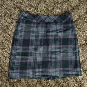 LL Bean Wool Mini Skirt